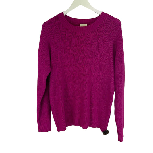 Sweater By Cyrus Knits In Purple, Size: M