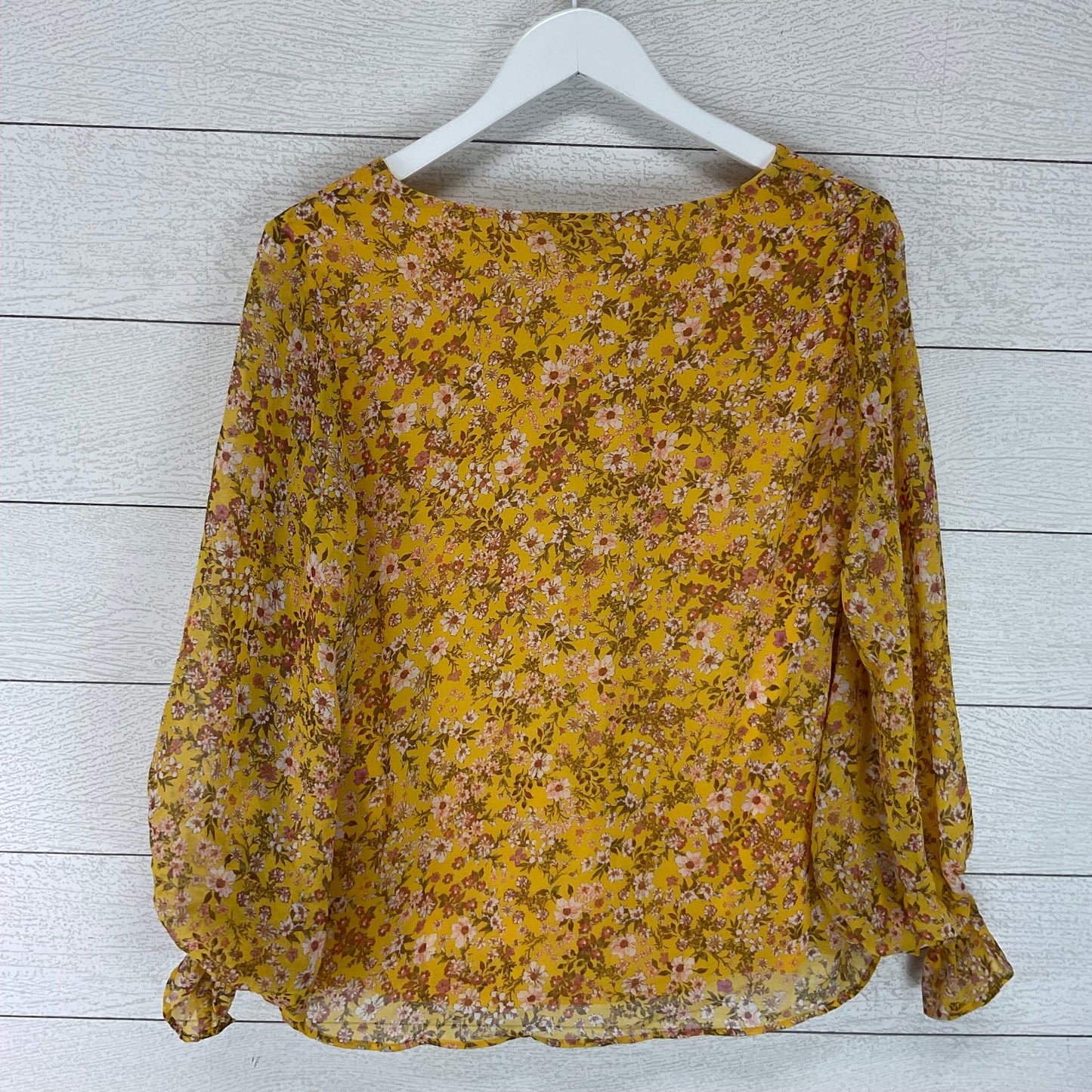 Yellow Top Long Sleeve 1.state, Size Xs