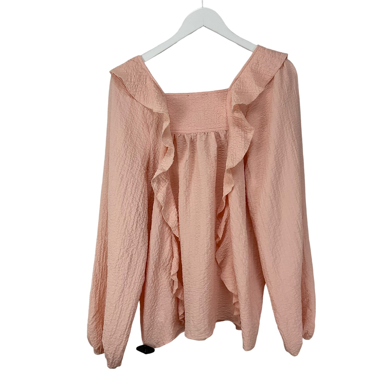 Top Long Sleeve By Entro In Peach, Size: M