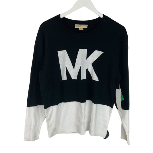 Black Top Long Sleeve Michael By Michael Kors, Size M