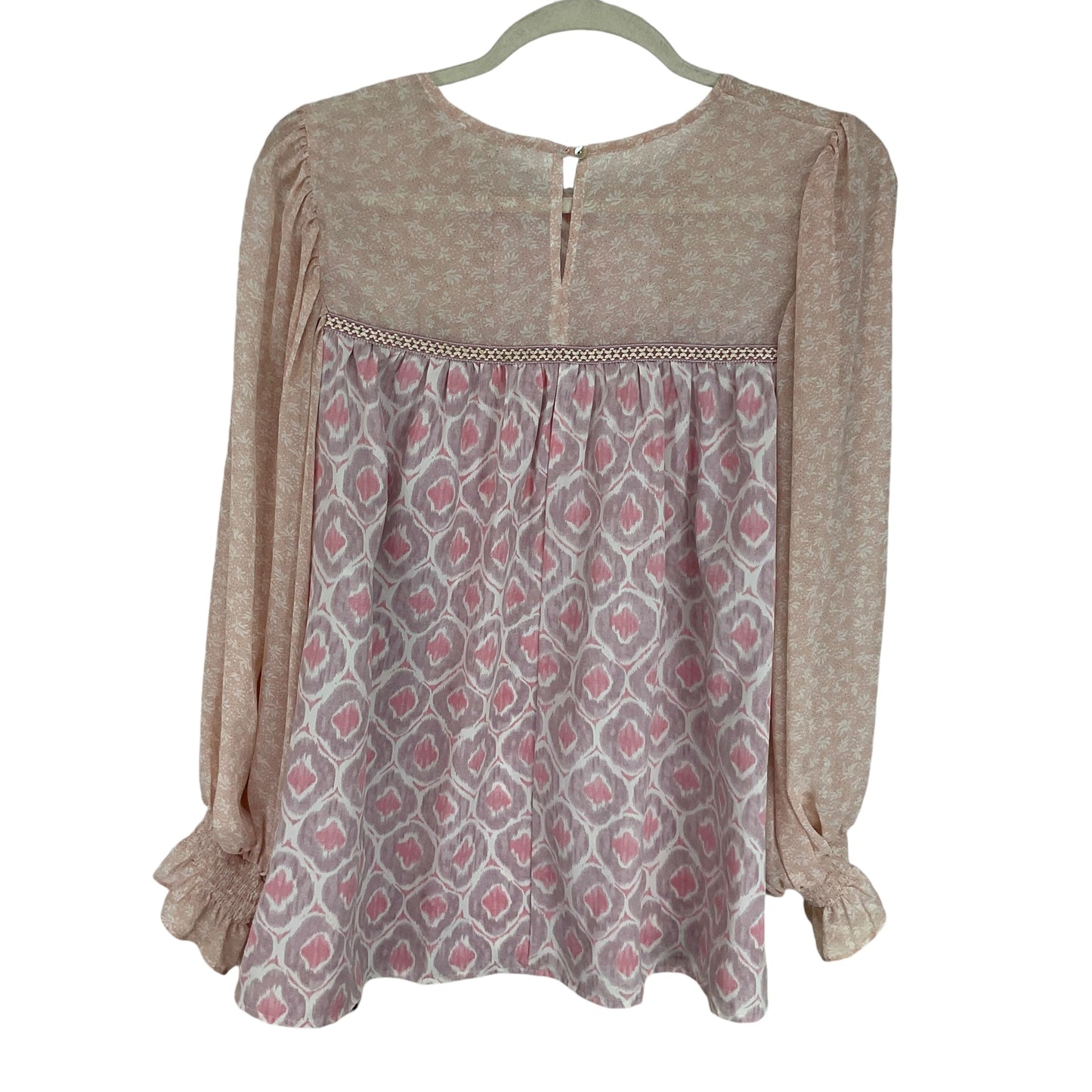 Top Long Sleeve By Entro In Pink, Size: 2x