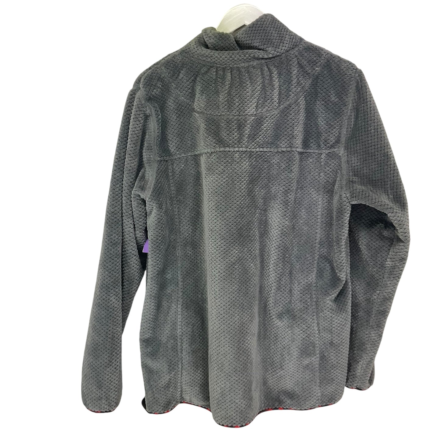 Jacket Fleece By Simply Southern In Grey, Size: Xl