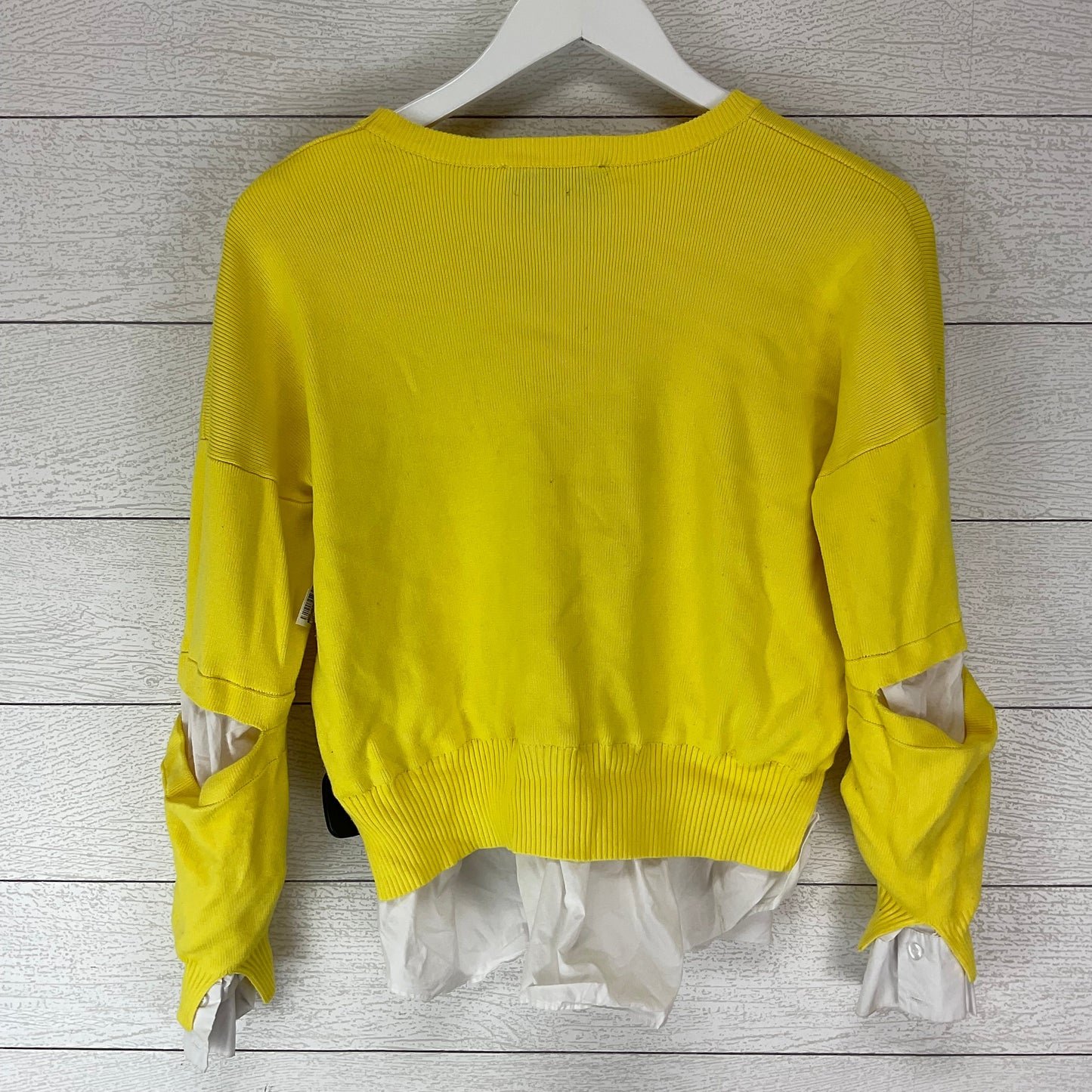 Yellow Top Long Sleeve Anthropologie, Size Xs