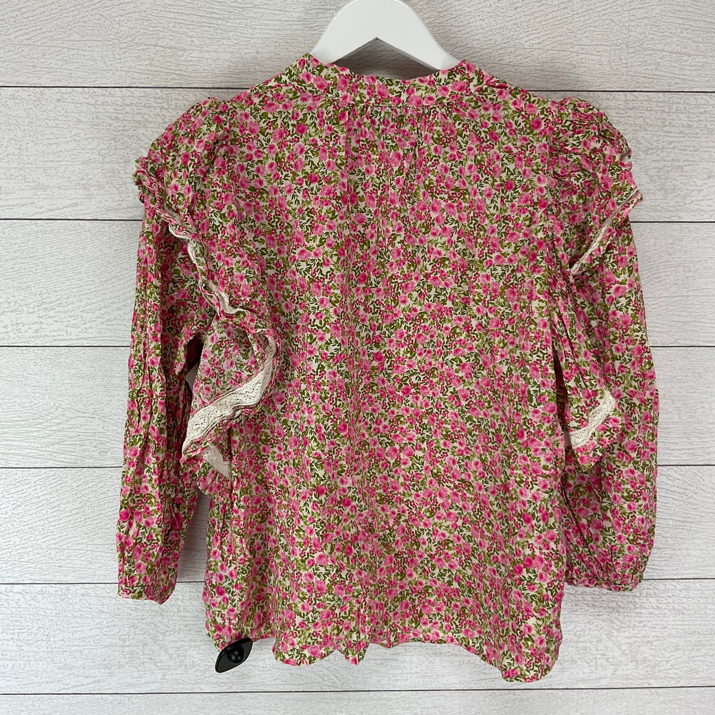 Floral Print Top Long Sleeve Who What Wear, Size M