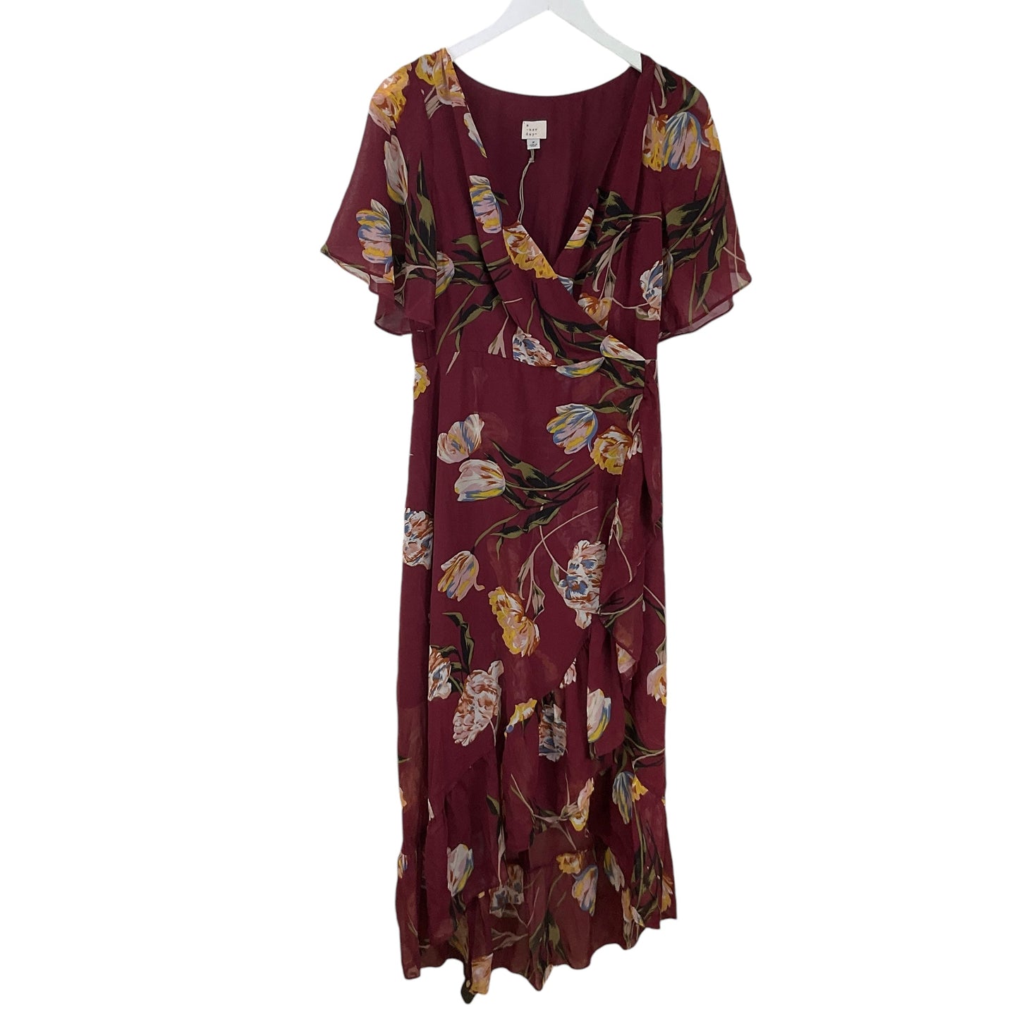 Dress Casual Maxi By A New Day In Red, Size: M