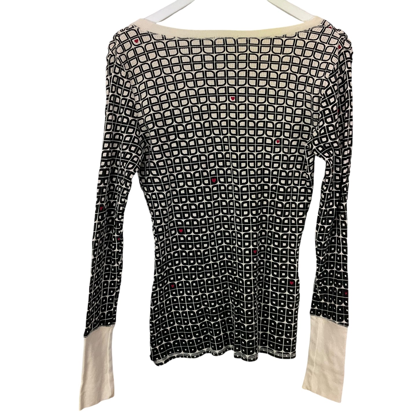 Top Long Sleeve By Roxy In Black & Cream, Size: Xl