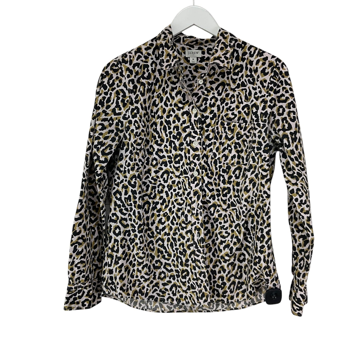 Top Long Sleeve By J. Crew In Animal Print, Size: M