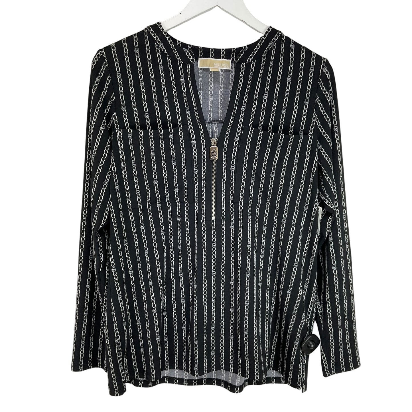 Top Long Sleeve By Michael By Michael Kors In Black, Size: M