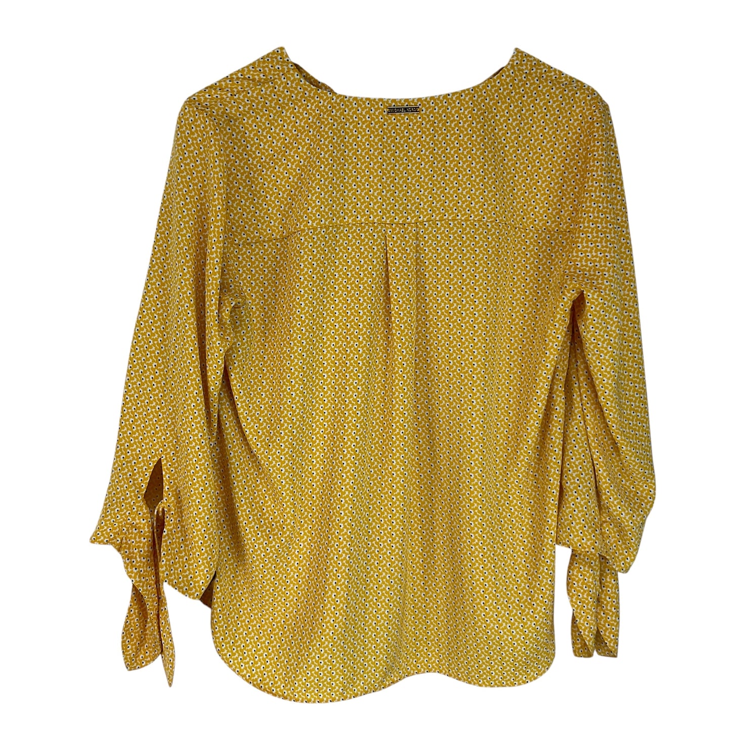 Top Long Sleeve By Michael By Michael Kors In Yellow, Size: M