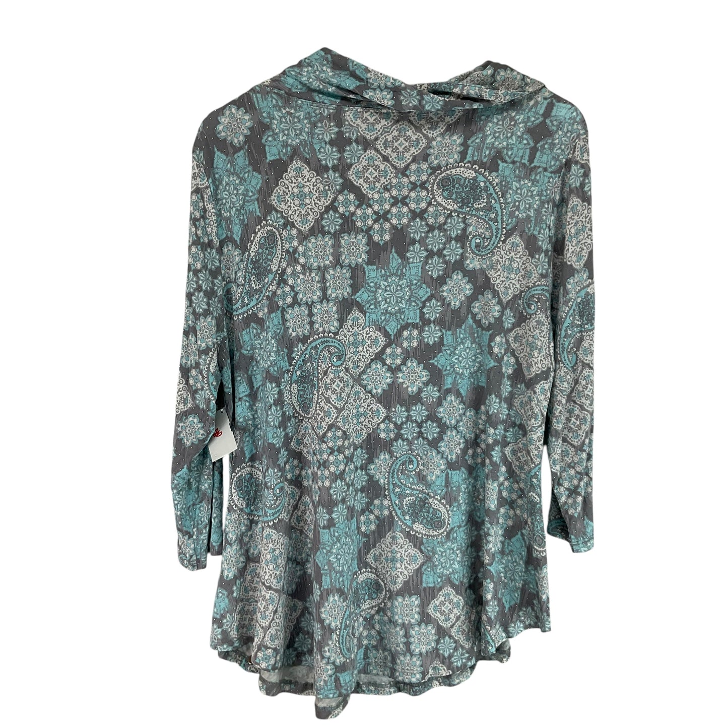 Top Long Sleeve By Ruby Rd In Grey, Size: L