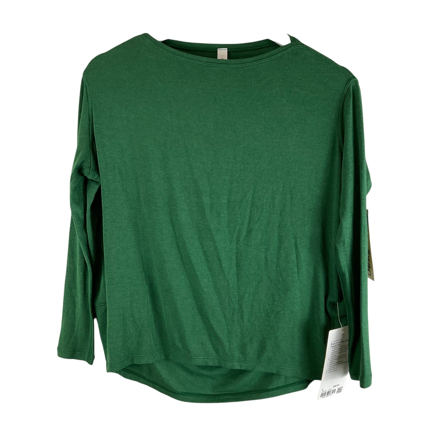 Top Long Sleeve By Lululemon In Green, Size: 0