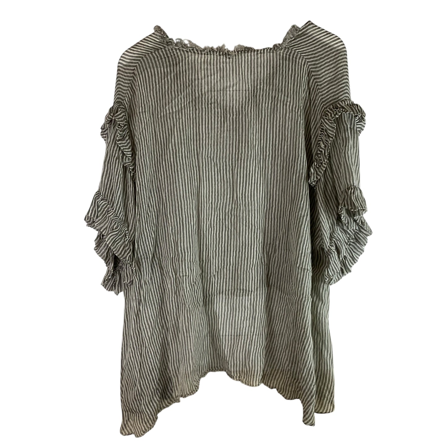 Top Short Sleeve By Free People In Grey, Size: M