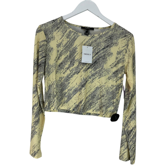 Top Long Sleeve By Forever 21 In Yellow, Size: M