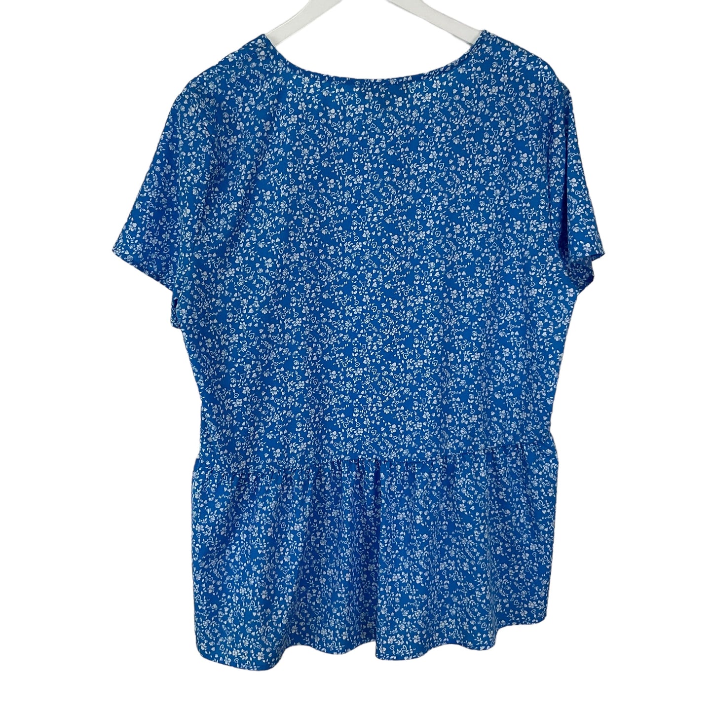 Blue Top Short Sleeve Basic N Touch, Size L