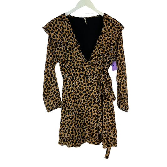 Animal Print Dress Casual Short Free People, Size S