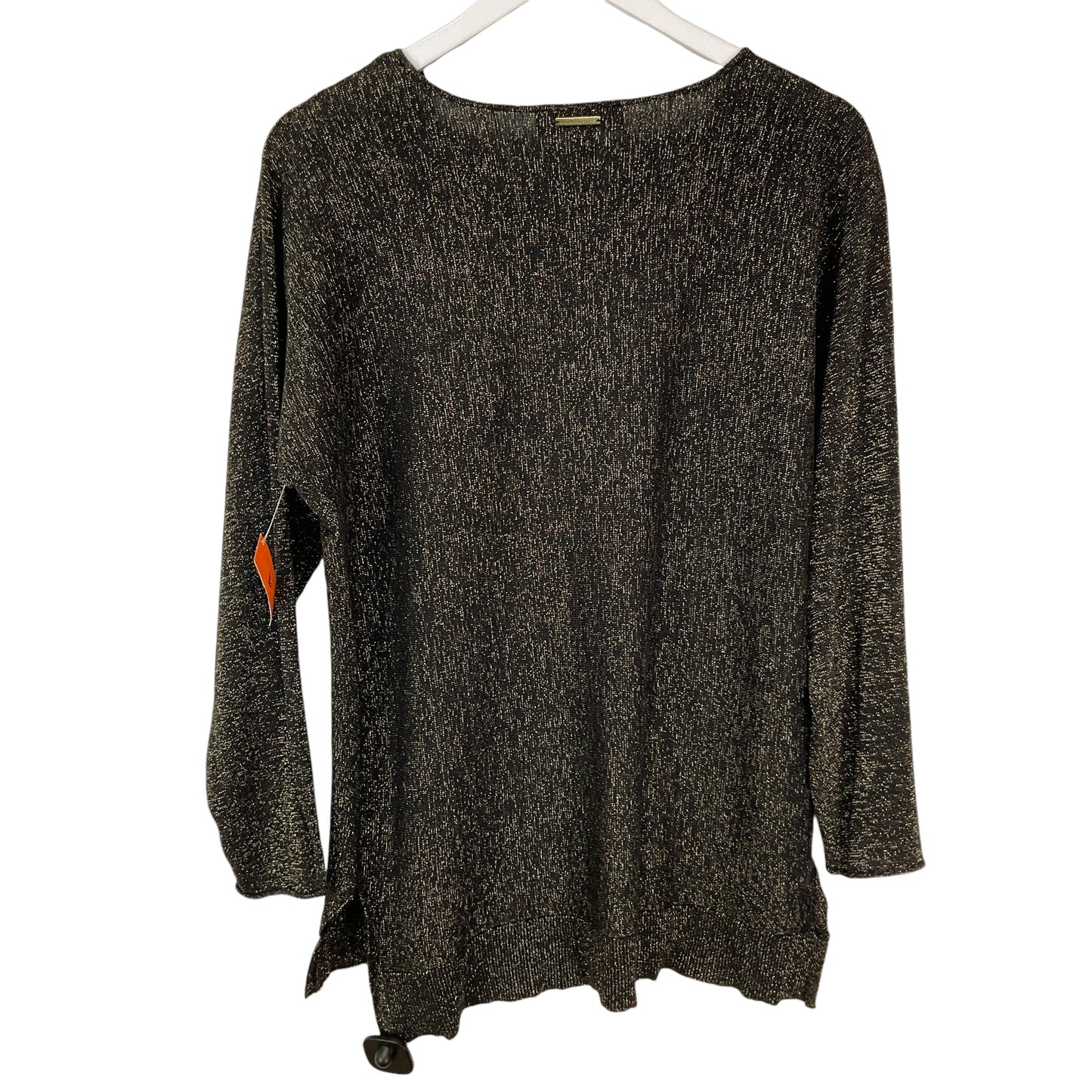 Top Long Sleeve By Michael Kors O In Gold, Size: L