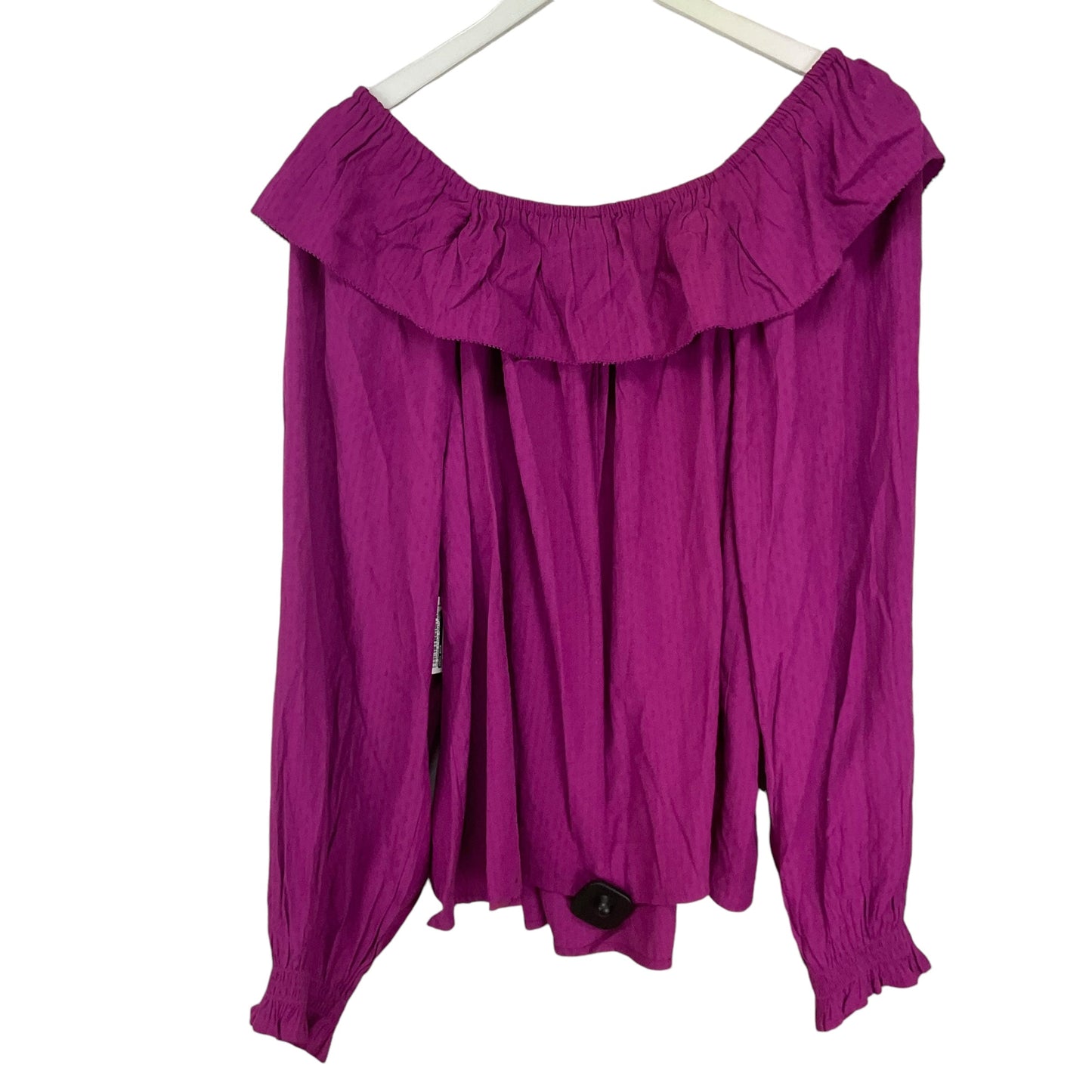 Top Long Sleeve By Knox Rose In Purple, Size: M