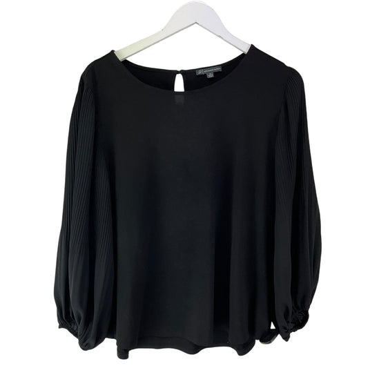 Top Long Sleeve By Adrianna Papell In Black, Size: Xl