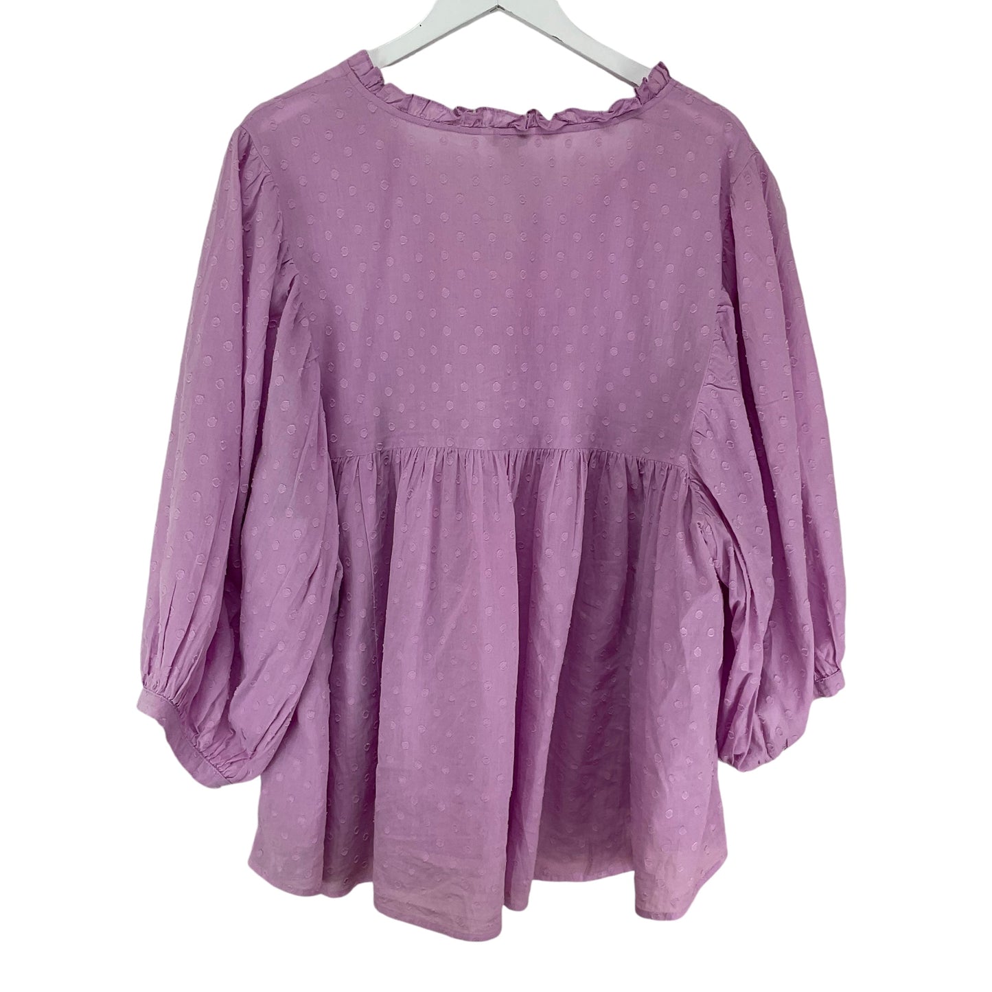 Top Long Sleeve By Cato In Purple, Size: 26