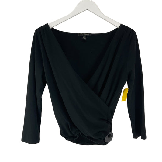 Top Long Sleeve By Banana Republic In Black, Size: M