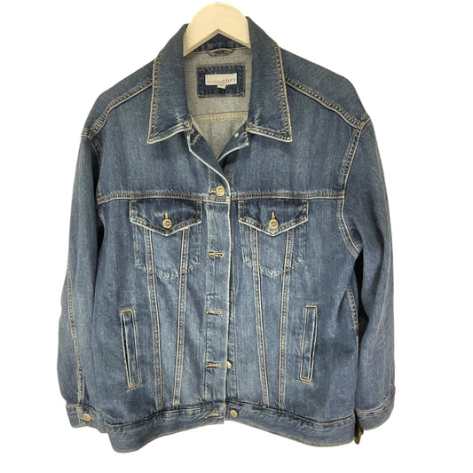 Jacket Denim By Loft In Blue Denim, Size: S