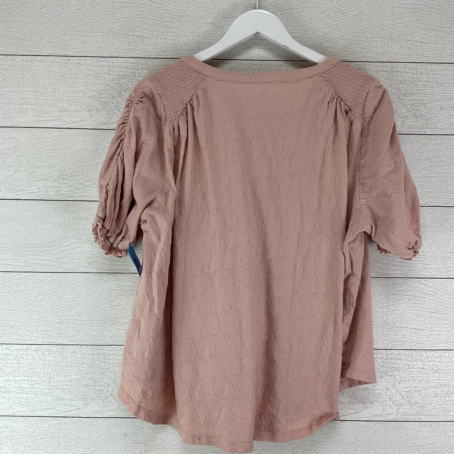 Top Short Sleeve By Free People In Pink, Size: L