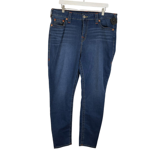 Jeans Skinny By True Religion In Blue Denim, Size: 3x