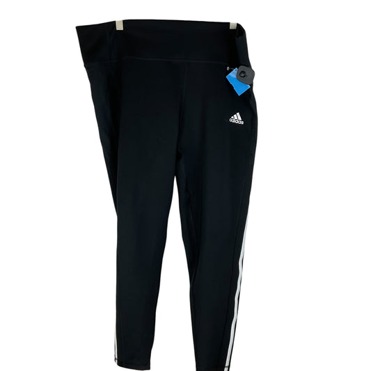 Athletic Leggings By Adidas In Black, Size: 2x