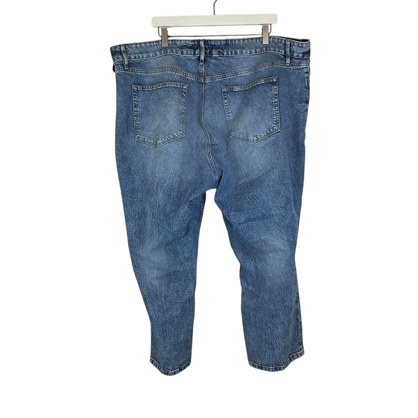 Jeans Straight By Loft In Blue Denim, Size: 22