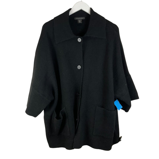 Cardigan By Tahari By Arthur Levine In Black, Size: 1x