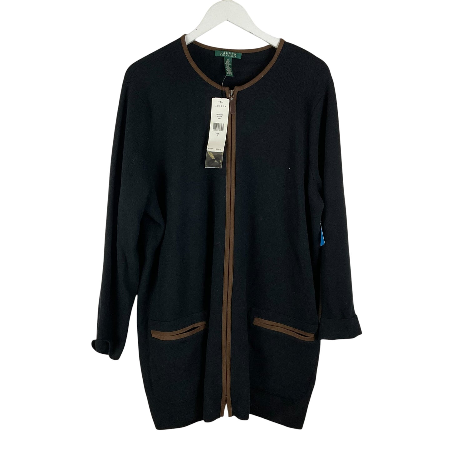 Cardigan By Ralph Lauren In Black, Size: 2x