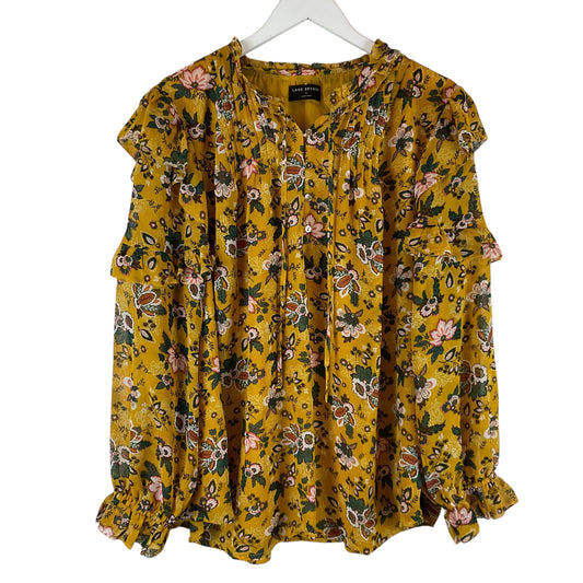 Top Long Sleeve By Lane Bryant In Yellow, Size: 22