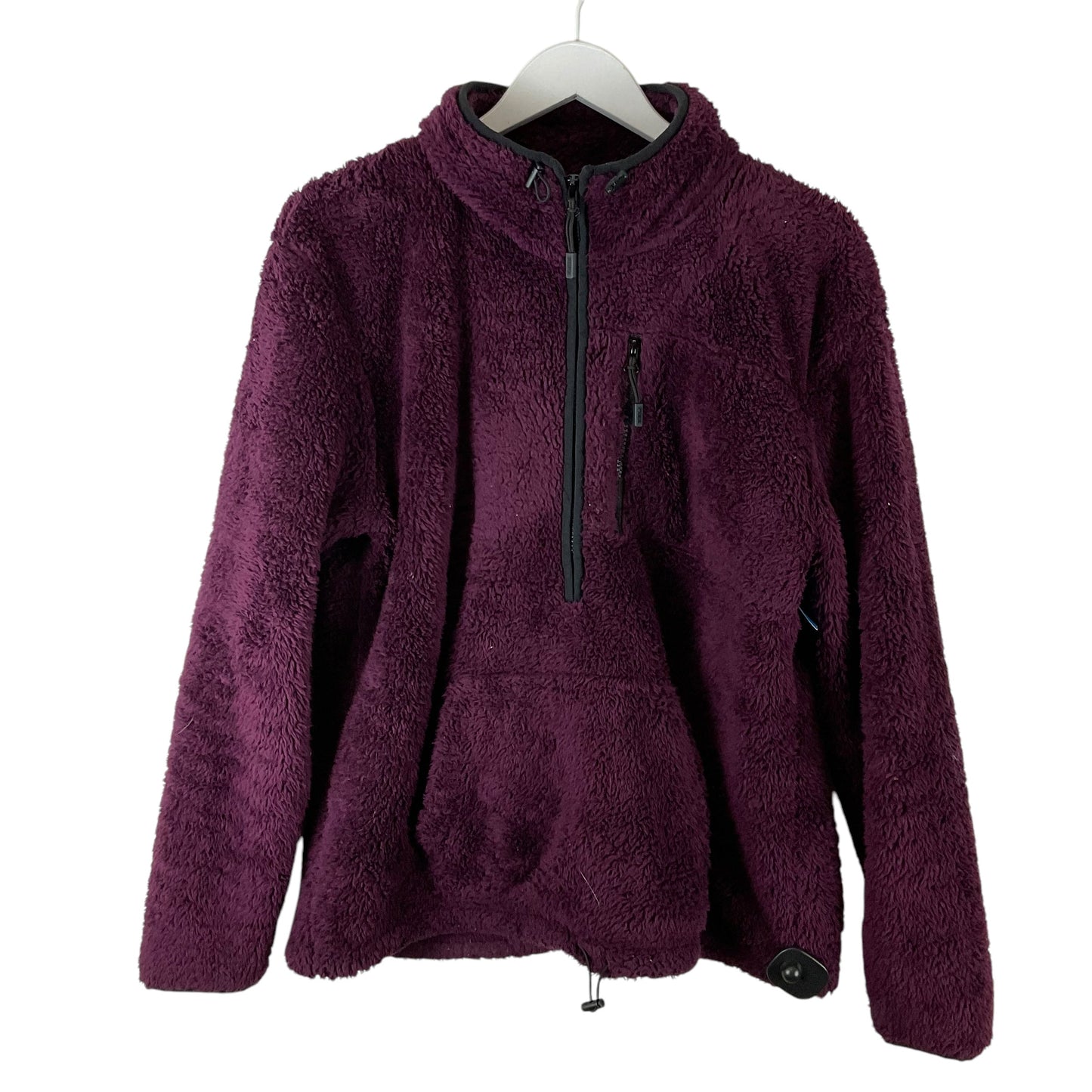 Jacket Fleece By Pink In Purple, Size: M