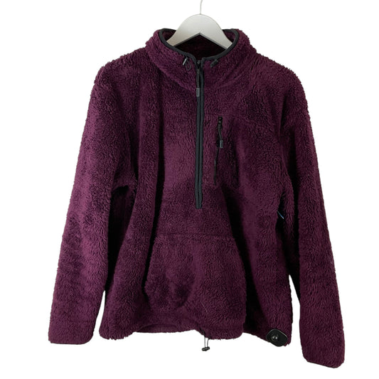 Jacket Fleece By Pink In Purple, Size: M