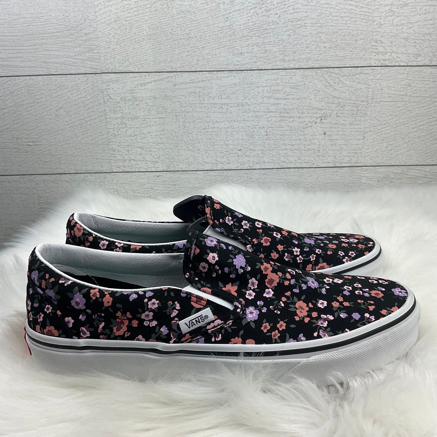 Shoes Flats By Vans In Black, Size: 7.5