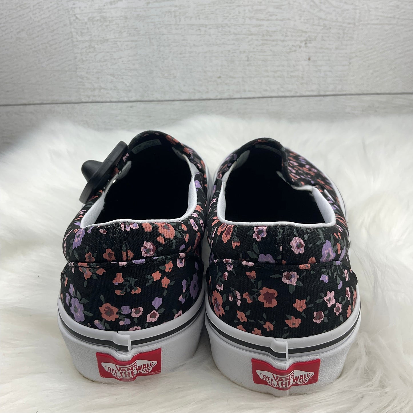 Shoes Flats By Vans In Black, Size: 7.5