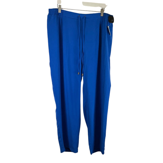 Pants Linen By Clothes Mentor In Blue, Size: 2x