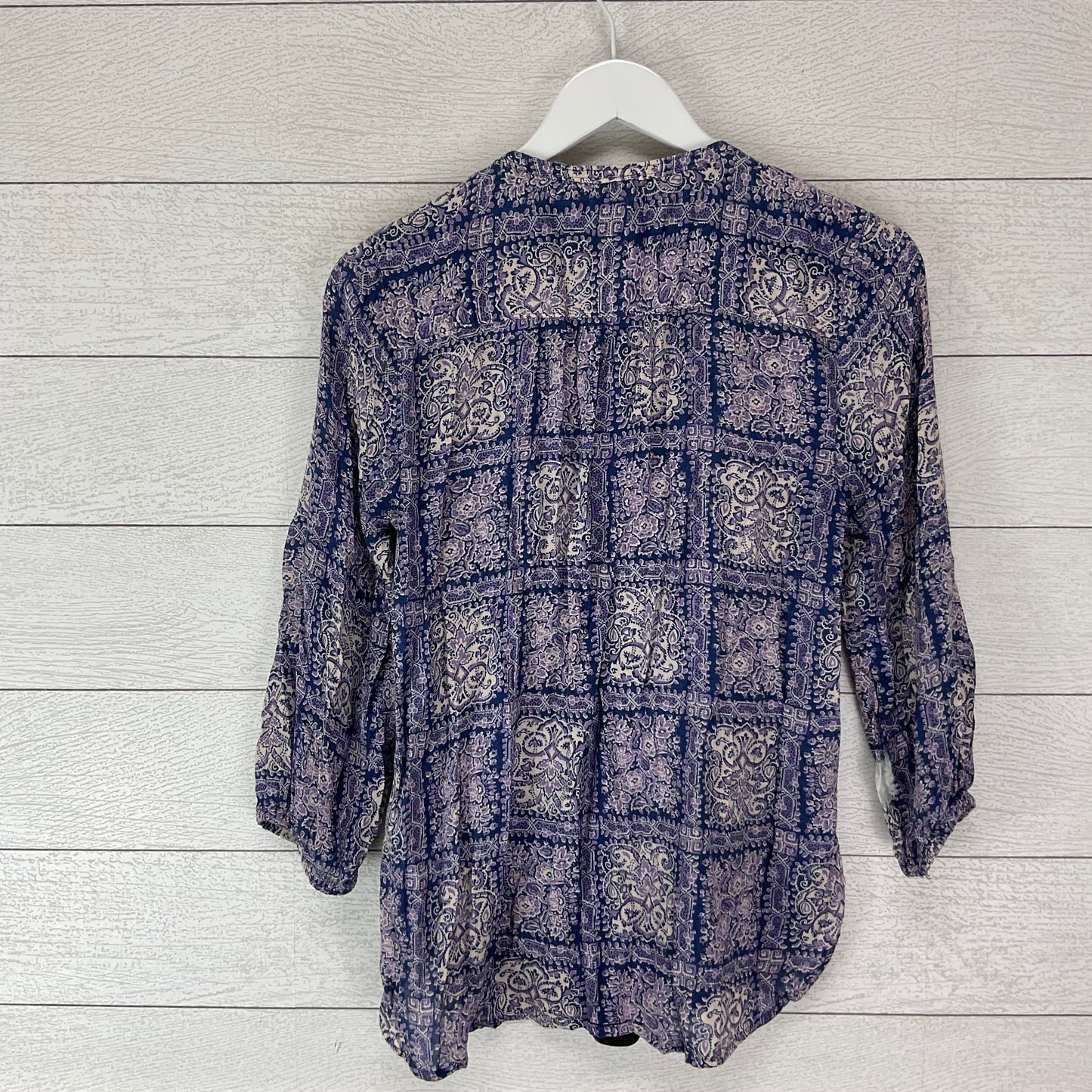 Top Long Sleeve By Anthropologie In Purple, Size: S