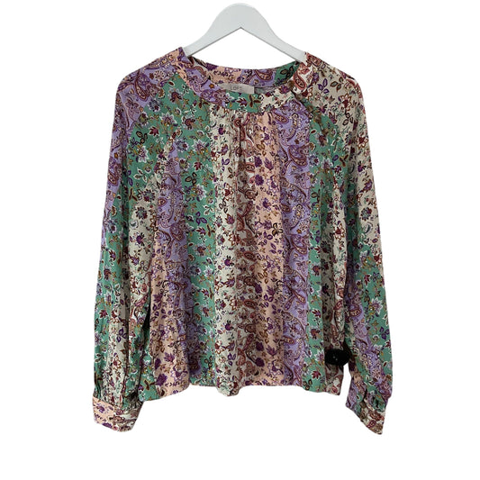 Top Long Sleeve By Loft In Multi-colored, Size: L