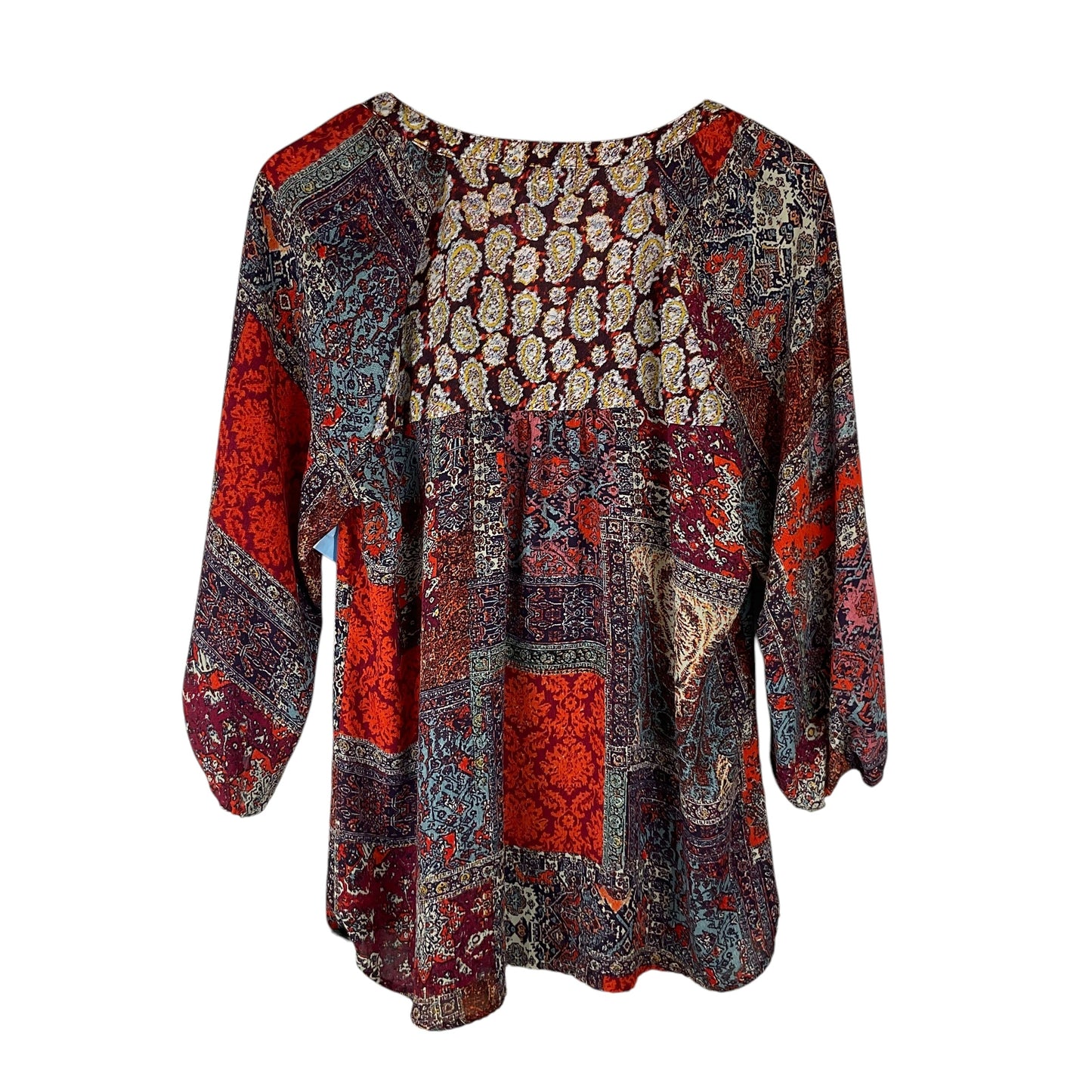 Top Long Sleeve By New Directions In Multi-colored, Size: 1x