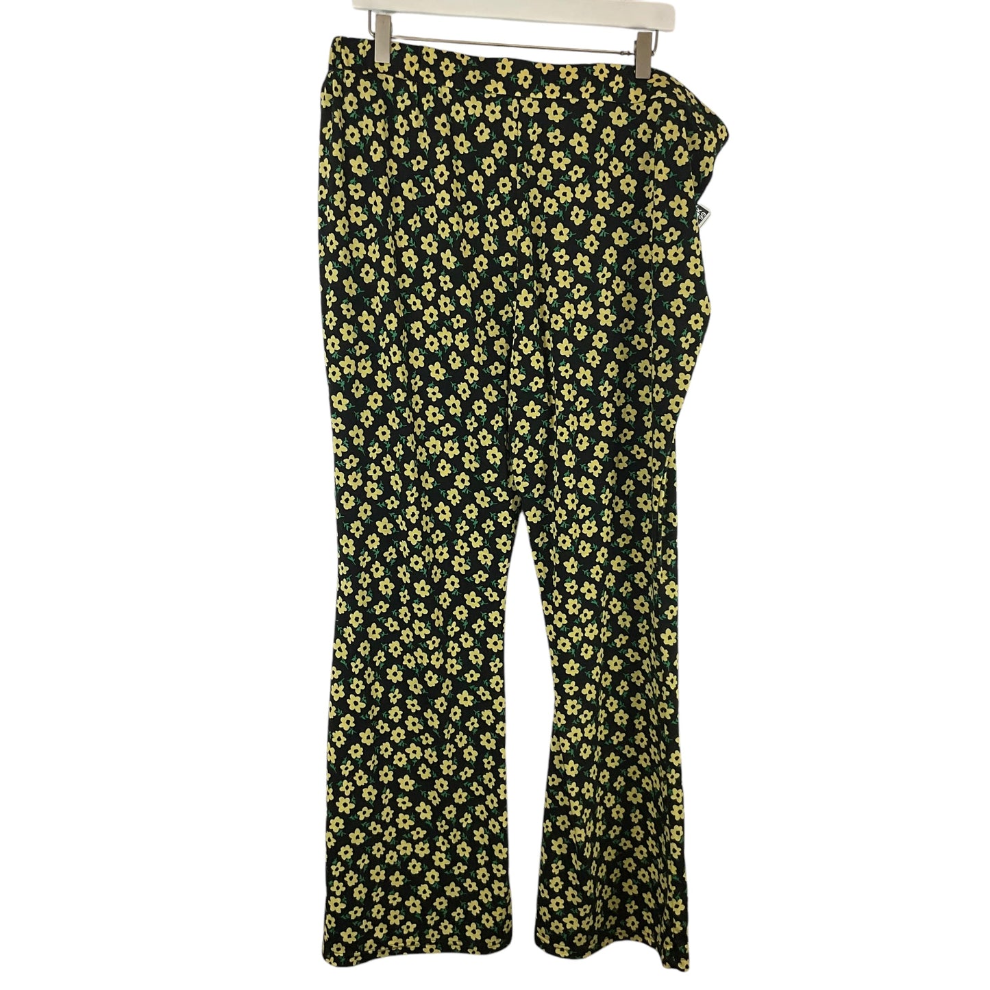 Pants Lounge By Shein In Black & Yellow, Size: 3x