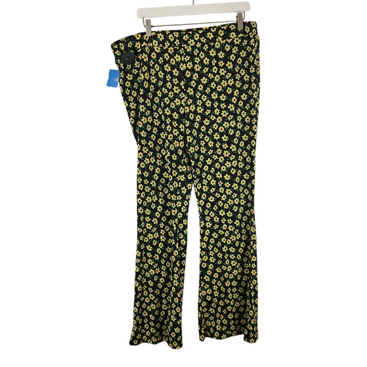 Pants Lounge By Shein In Black & Yellow, Size: 3x