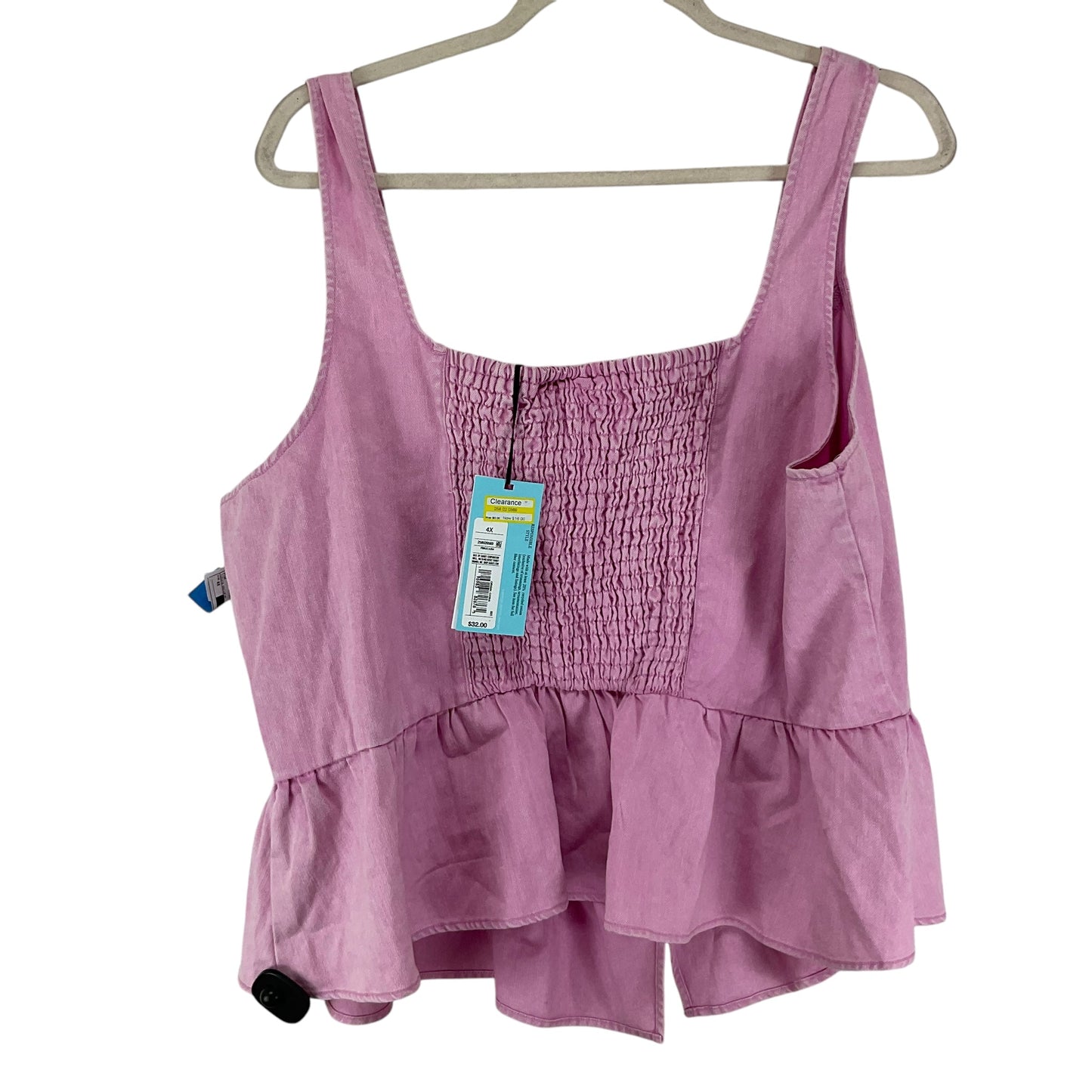 Top Sleeveless Basic By Clothes Mentor In Pink, Size: 4x