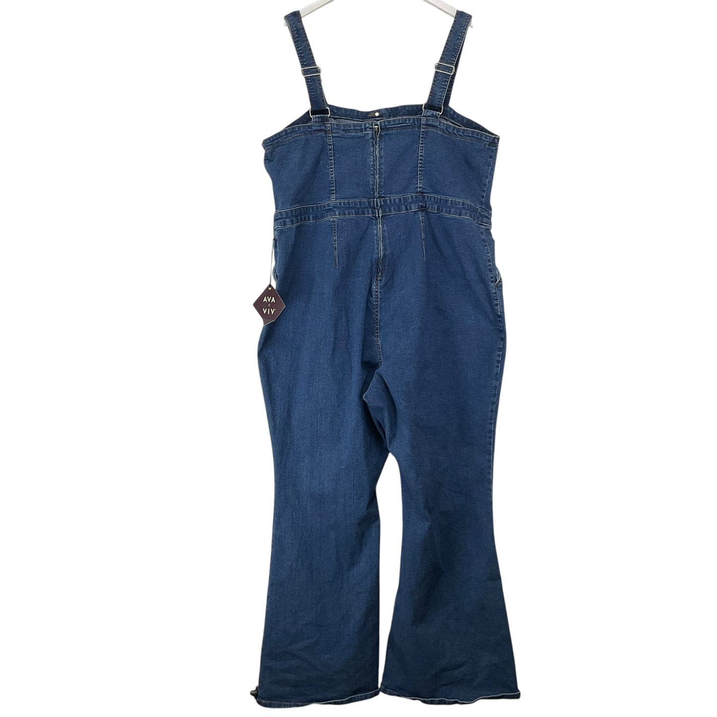 Overalls By Ava & Viv In Blue Denim, Size: 24