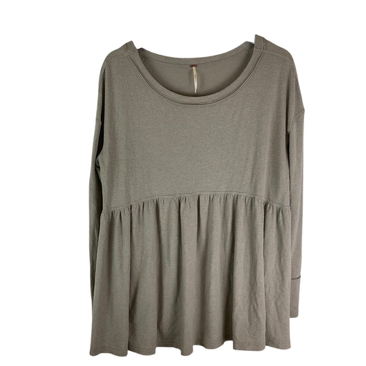 Top Long Sleeve By Free People In Grey, Size: S