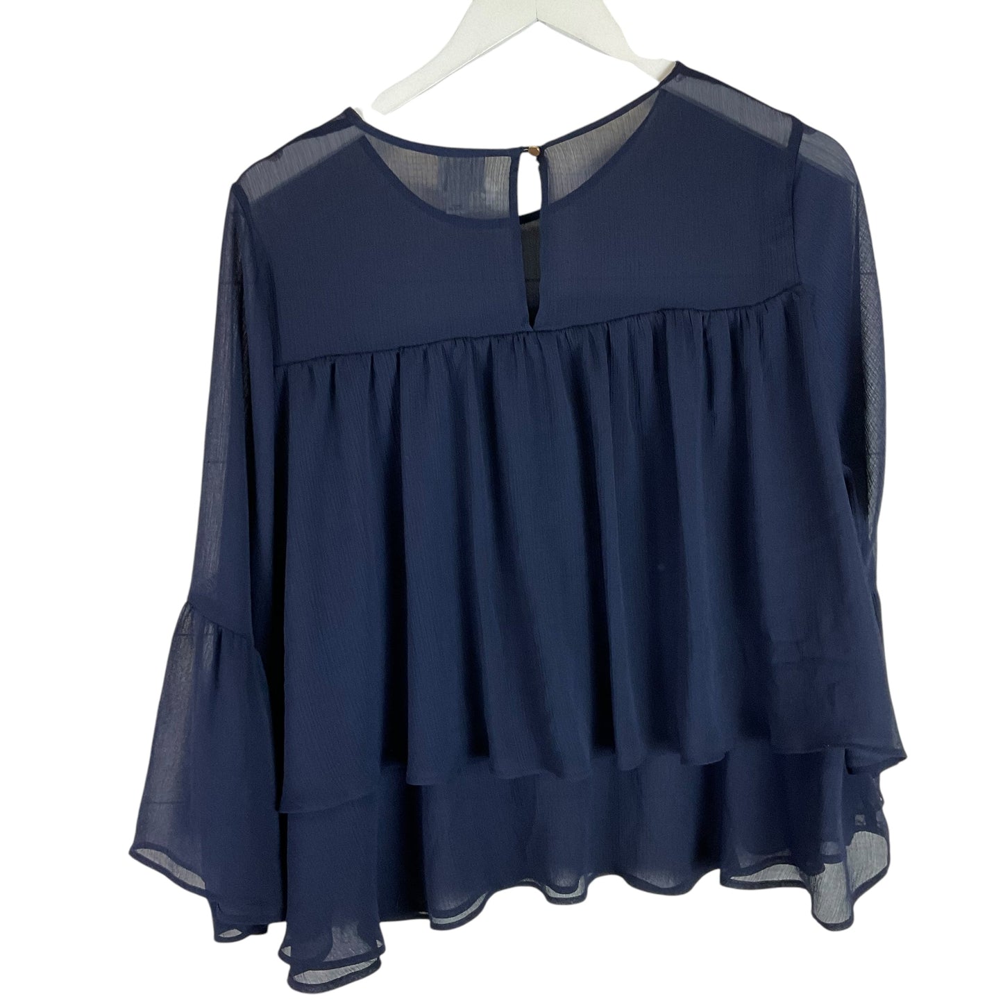 Top Long Sleeve By A New Day In Navy, Size: S