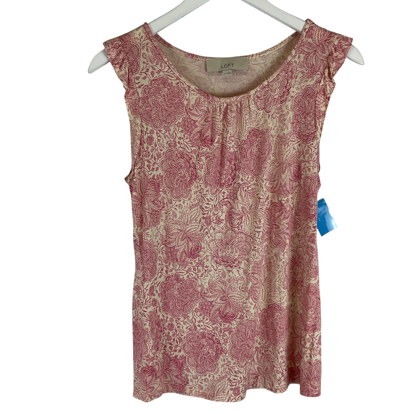 Top Sleeveless By Loft In Pink, Size: S