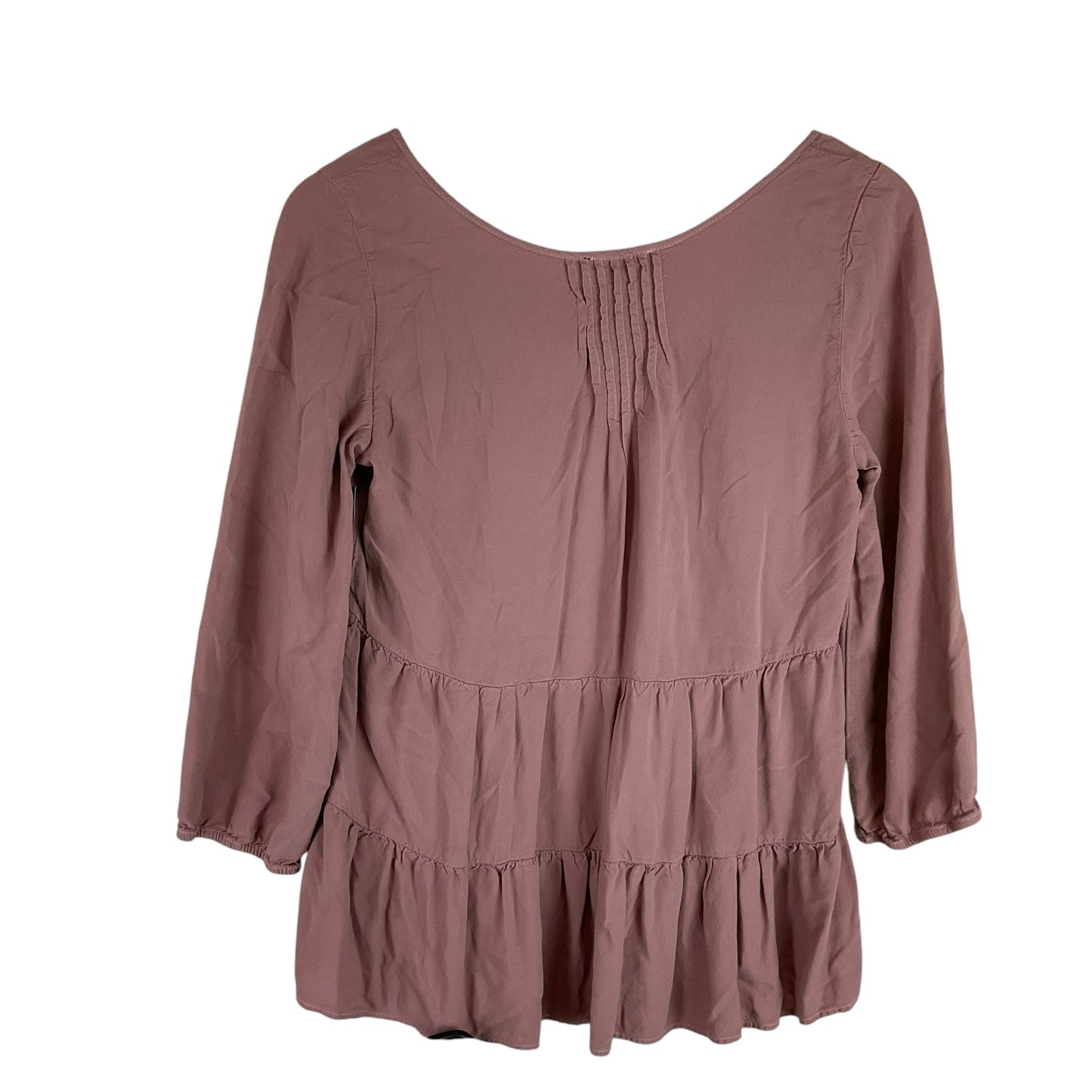 Top Long Sleeve By American Eagle In Pink, Size: S