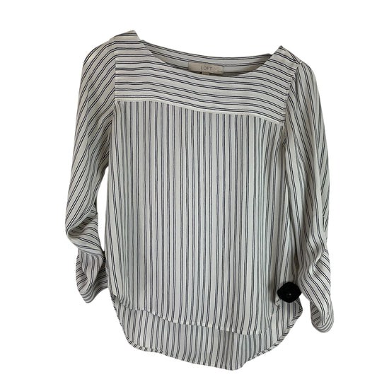 Top Long Sleeve By Loft In White, Size: Xs