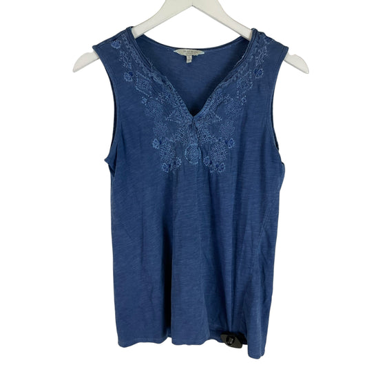 Top Sleeveless By Lucky Brand In Blue, Size: S